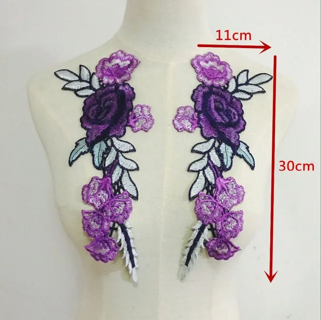 2pcs-Beautiful-purple-Rose-Flower-Floral-Collar-Sew-Patch-Applique-Badge-Embroidered-Bust-Dress-Handmade-Craft.jpg_640x640