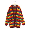 New product 2019 custom ladies knitted Christmas wool cashmere oversized woman cardigans sweater for girls