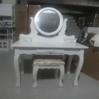 Wholesaler Wooden dressing table designs Dressing Table Set with Stool