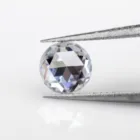 Synthetic Lab Created Oval Single Cut Moissanites Wholesale Long Oval Def White Color Single Rose Cut Moissanite Diamond Vvs Gemstone with Factory Price from Wuzhou
