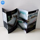 High quality cheap custom accordion fold catalog printing