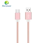 Amazon Hot Sale 2Amp 1M Nylon Braided USB Cable USB Type C Cable with Package