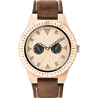 Fashion High Quality Custom Logo Quartz Bamboo Wooden Wrist Watch Case For Sale