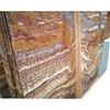 Wholesale prices bedroom decor tiger marble stone sheet slab brown onyx marble