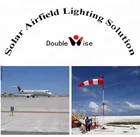 1 Year Warranty Solar Airfield Light Doublewise ICAO Airport Lighting Equipment LED Solar Powered Airfield Light System