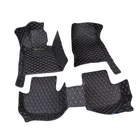 Wholesale luxury top quality leather four seasons universal 3d 4d 5d car carpet floor mats easy to wash car mat