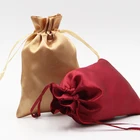 Pack of 100 8"x 12" Drawstring satin Jewelry Pouches Wedding Party Christmas Favor Gift Candy Chocolate Bags