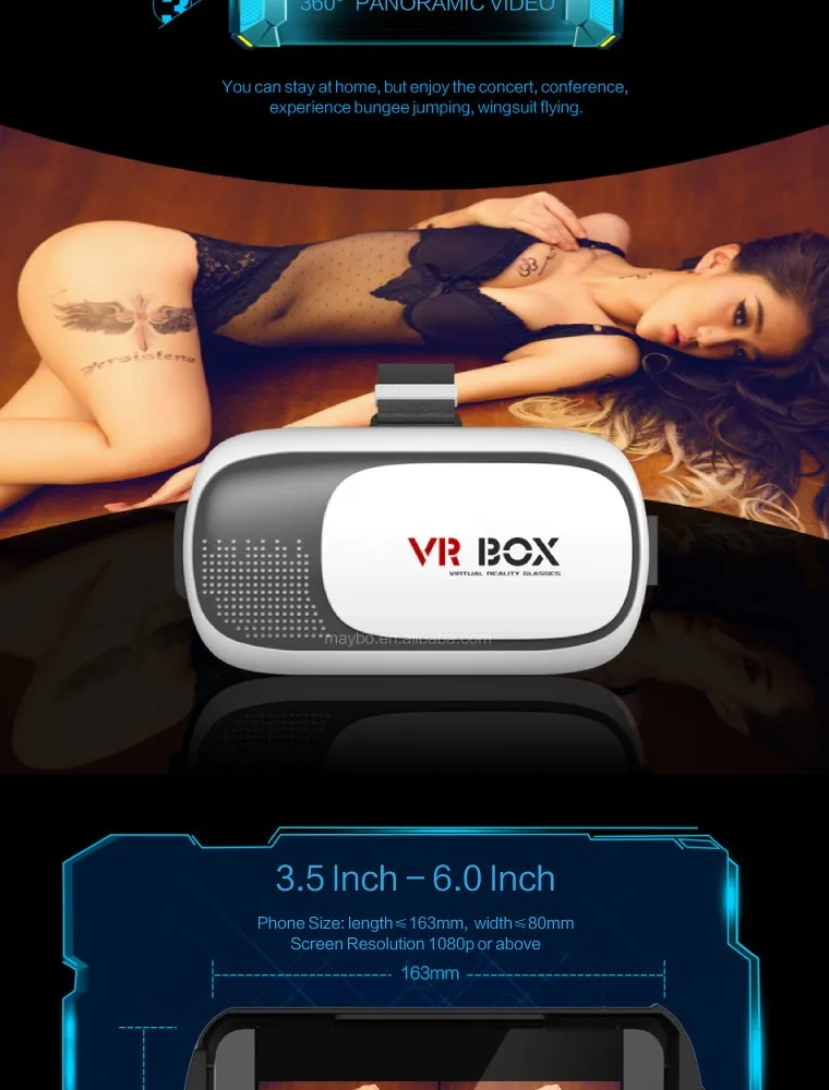 Wholesale hot 2nd 3D VR Box Virtual Reality Cardboard Glasses Gamepad for Android Samsung IOS