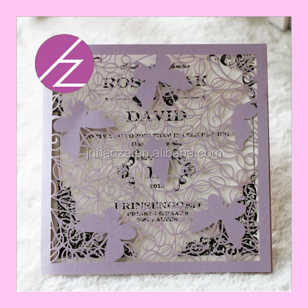 paper laser cut arabic birthday greeting card silver wedding