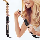 temperature control ptc fast heating professional rotate curling iron magic hair curler spiral automatic