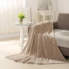 polyester solid color thick cheap flannel life comfort fleece blanket