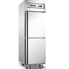 Binliac 2 Door Refrigerator and Freezer , hotel restaurant kitchen use stainless steel refrigerator