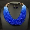 MO2019008C Moyamiya Wholesale Aretes Fashion Jewelry Bead Assorted Multistrand Charm Necklace Earring Set Acrylic Handmade
