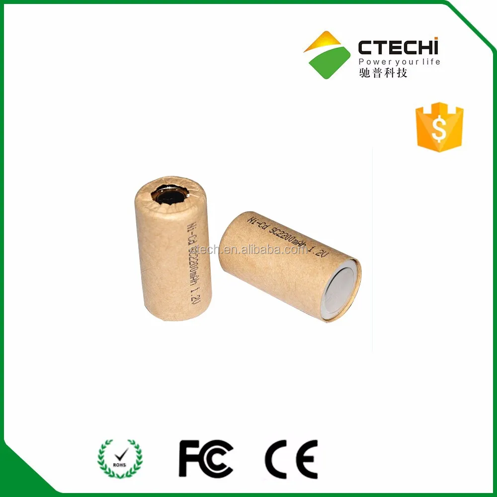 ni-cd sc 1200mah rechargeable battery 1.2v