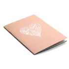 Flower printed cover blank Kraft Paper Diary Notebook,sketch book ,travel pocket notebook