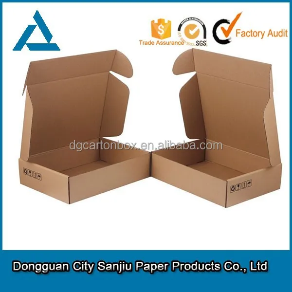 recycled cardboard folding brown kraft paper box for shipping