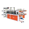 Automatic continuous cutting vest and flat plastic bag on roll making machine