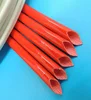 Silicone coated fiberglass fire sleeve for hydraulic hose pipe line wire heat protective