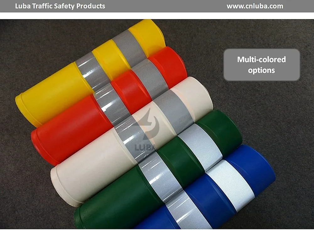 High Quality Reflective Flexible Parking Warning Bollard Colored Eva