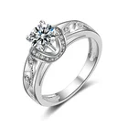 New Arrival Clear AAA Cubic Zirconia Crystal Women Girls Finger Rings Wedding Bands Hot Rings Jewelry Female