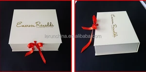customized luxury cardboard box with ribbon
