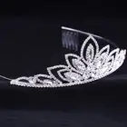 XULIN High Quality Rhinestone Blossom Wedding Wholesale Tiara Bridal Crown