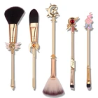New Arrival Golden Magic Girl Skin care Makeup Brushes Set