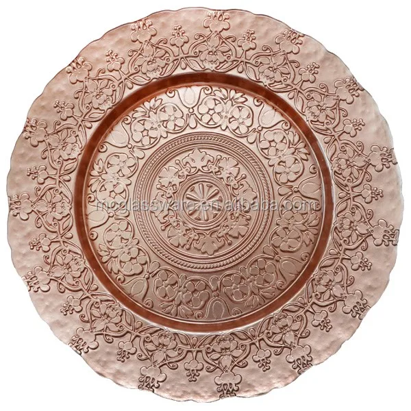 Wholesale Wedding Events Embossed Cheap Charger Plate, View Wholesale