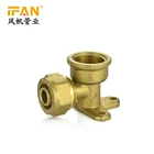 High Quality Wholesale Water Brass Screw Fitting Plumbing Materials Pex Gas Compression Pex Fitting
