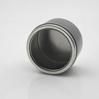 Wholesale Round/Square Cream Tin Reusable Body Cream Eye Cream Metal Box with PVC Skylight Lid Cosmetic Packaging Box