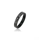 R-184 XUPING New stainless steel punk alphabet finger ring