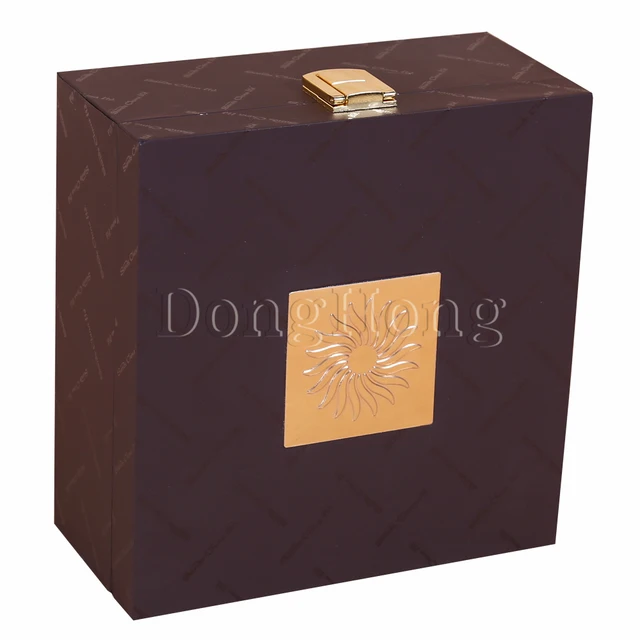 luxury paper with uv tea gift packaging mdf souvenit box