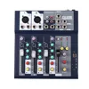 4-channel mini mixer with USB Bluetooth audio mixer
