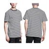 wholesale round neck tshirts stripe short sleeve cotton custom mens t shirts