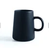 Ceramic Coffee Milk Mug Porcelain Breakfast Tea Cup Matter Black Nordic Style Solid Color Plain Ceramic Coffee Cup and Mug