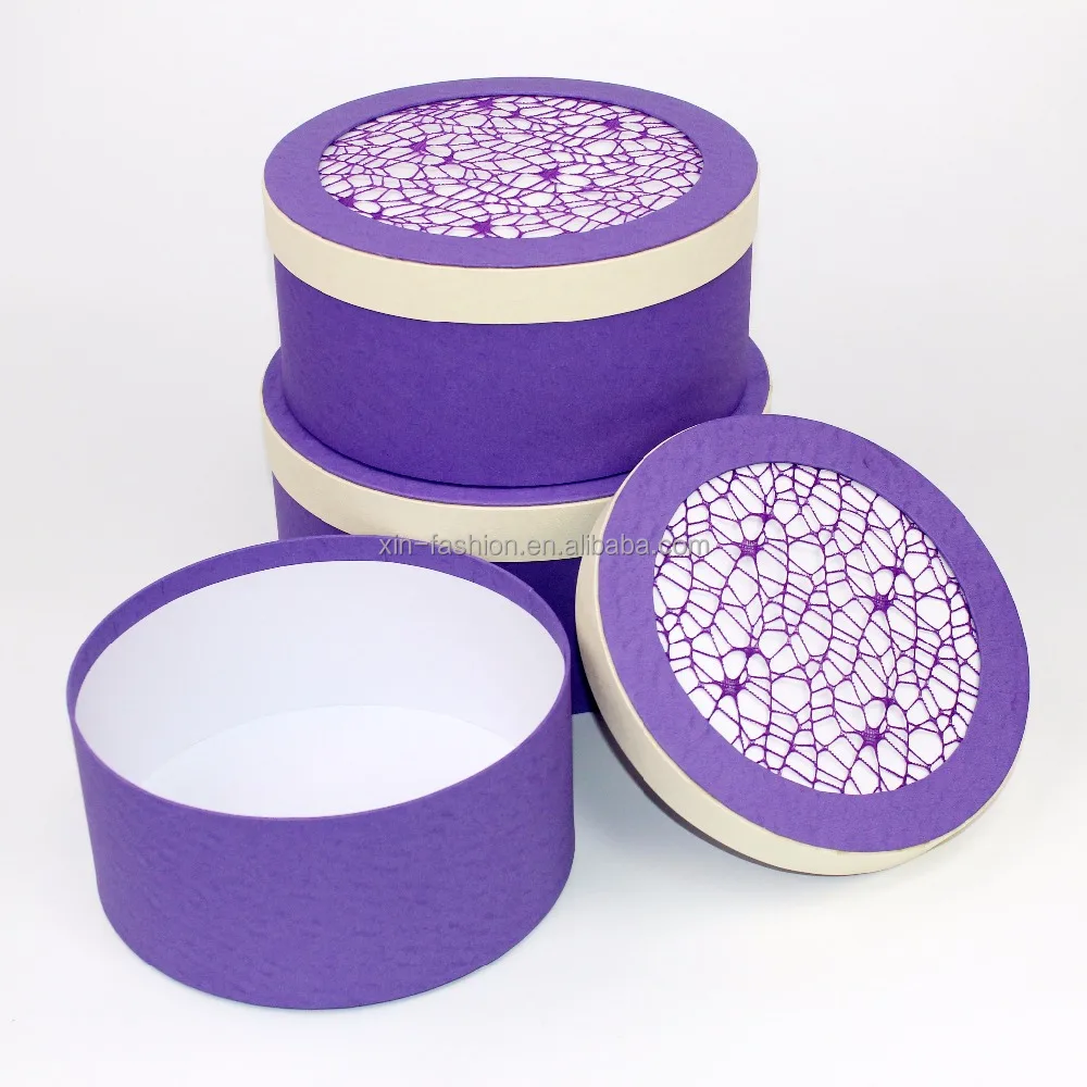 purple giant wedding present box with lids