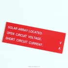 China Factory Engraved Warning Custom ABS Plastic Solar Power Kits With Adhesive
