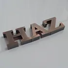 Laser cut 3d New style house or store antique metal sign decorative small plaque word signs