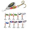 Hard Metal Sequins Fishing Lure Spoon Spinner Lures Copper