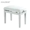 Chloris Living Room Furniture Type white piano stool Modern Appearance adjustable piano bench CPB-018