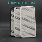 Sublimation Heat Press 2d phone case for iphone 6/6s soft rubber tpu case