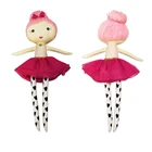 Custom Cheap Knitted Hair Stuffed Plush Soft Ballet Doll