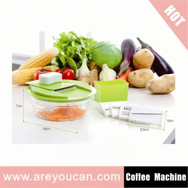 multi-function salad spinner/tri-blade plastic spiral vegetable