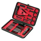 Manufacturers Direct Sale Black Nail Clippers Set 18pcs Stainless Steel Manicure Set Tools Pedicure Kit