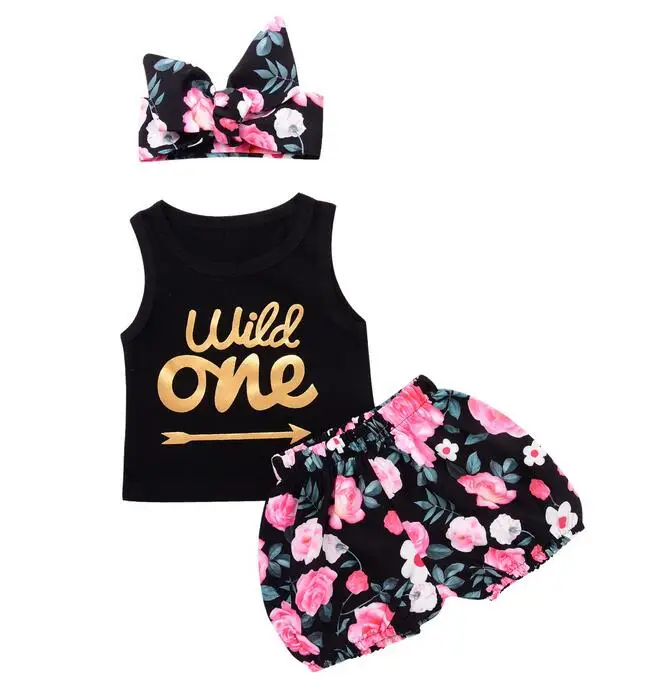 3pcs floral summer set