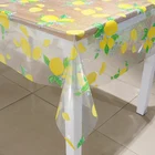 Pvc Tablecloth Printing Clear Transparent Print Table Cloth