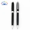 Nice heavy business ball pens with logo clip black pen