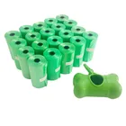 Wholesale EPI Custom Printed Poop Bags Eco Friendly Pet Biodegradable Dog Waste Bag with Dispenser and Leash Clip