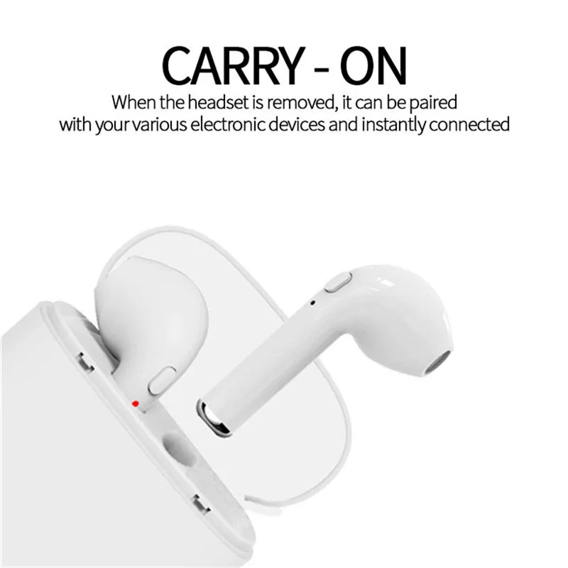 Most Popular Custom Logo Design i7 Mini True Wireless Earbuds Bluetooth 5.0 In Ear Headphones Running Earphones for iPod Touch - ANKUX.COM