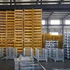 Wire mesh logistics transport movable china supplier pet preform cheap lockable metal pallet cage bulk containers